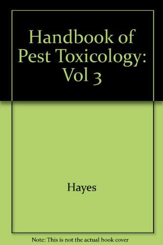 Imagen de archivo de Handbook of Pesticide Toxicology a la venta por Better World Books