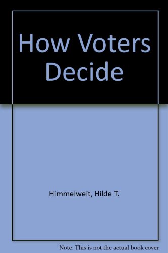 Imagen de archivo de How Voters Decide (European monographs in social psychology) a la venta por Wonder Book