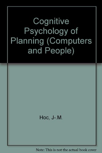 Stock image for Cognitive Psychology of Planning (Computers and People) for sale by HPB-Red