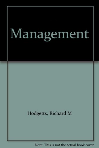 Management (9780123510600) by Hodgetts, Richard M
