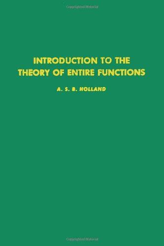 9780123527509: Introduction to the Theory of Entire Functions (Pure & Applied Mathematics S.)
