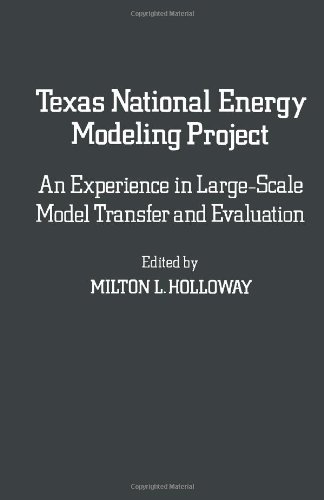 Imagen de archivo de Texas National Energy Modeling Project: An Experience in Large-Scale Model Transfer and Evaluation a la venta por Bookmarc's