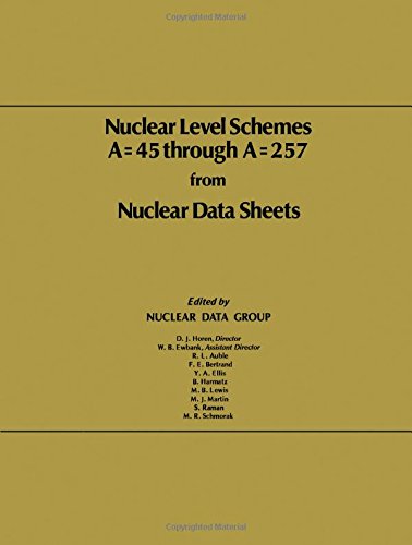 Imagen de archivo de Nuclear Level Schemes, A=45 Through A=257, from Data Sheets a la venta por Boards & Wraps