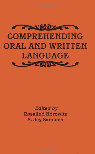 Imagen de archivo de Comprehending Oral and Written Language a la venta por Better World Books