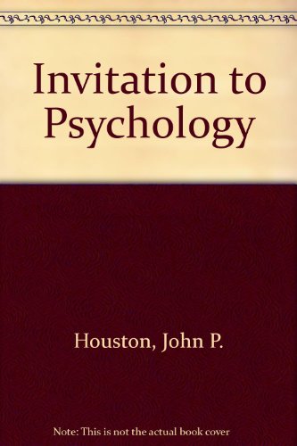Beispielbild fr Invitation to psychology zum Verkauf von Wonder Book