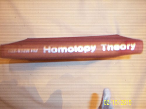 9780123584502: Homotopy theory, Volume 8 (Pure and Applied Mathematics)
