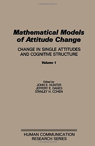 9780123619013: Change in Single Attitudes and Cognitive Structures (v. 1) (Mathematical Models of Attitude Change)