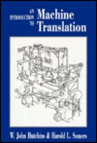 9780123628305: Machine Translation
