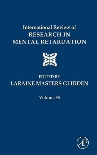 Beispielbild fr International Review of Research in Mental Retardation: Vol. 35: Volume 35 zum Verkauf von Chiron Media