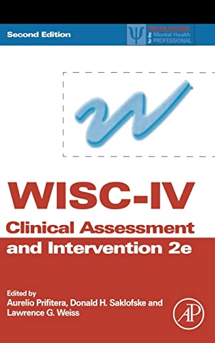 Imagen de archivo de WISC-IV Clinical Assessment and Intervention a la venta por Better World Books