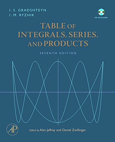 9780123736376: Table of Integrals, Series, and Products