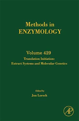 Stock image for Methods in Enzymology: Translation Initiation: Extract Systems and Molecular Genetics (Volume 429) for sale by Anybook.com