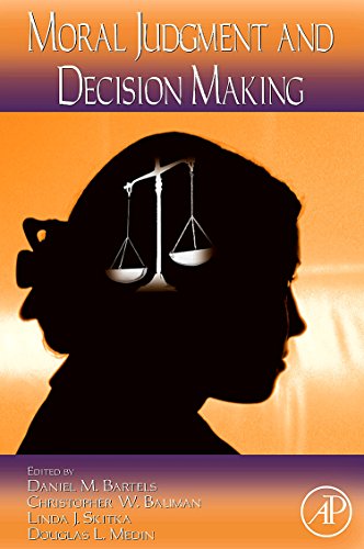 Imagen de archivo de Moral Judgment and Decision Making: Vol. 50 (Psychology of Learning and Motivation): Volume 50 a la venta por PBShop.store US