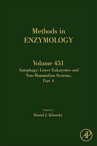 Stock image for Autophagy: Lower Eukaryotes and non mammalian systems: Pt. A (Methods in Enzymology): Volume 451 for sale by Chiron Media