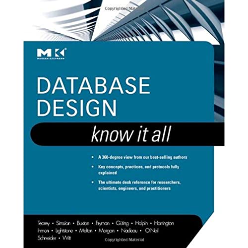 Imagen de archivo de Database Design: Know It All a la venta por Chiron Media