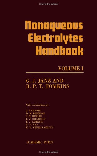 Stock image for Nonaqueous Electrolytes Handbook: v. 1 for sale by Zubal-Books, Since 1961