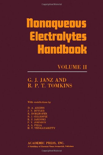 Stock image for Nonaqueous Electrolytes Handbook: v. 2 for sale by Zubal-Books, Since 1961