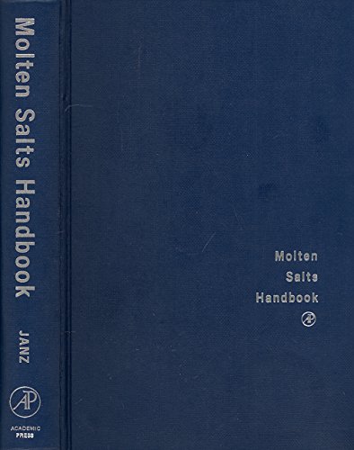 9780123804457: Molten Salts Handbook