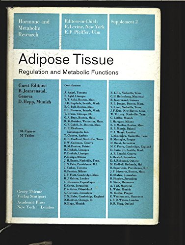 9780123820501: Adipose Tissue Function: Regulation and Metabolic Functions