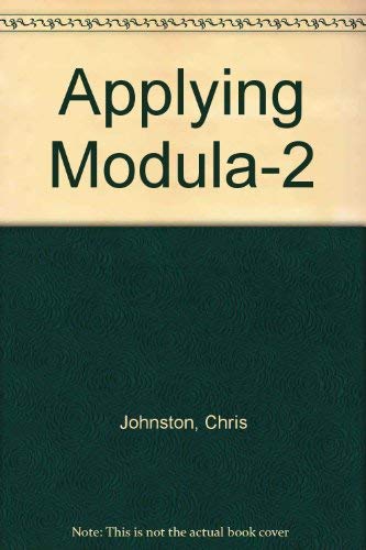 Imagen de archivo de Applying Modula-2 a la venta por Zubal-Books, Since 1961