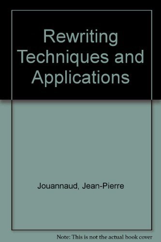 Rewriting Techniques and Applications - Unknown, Author