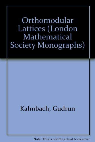 Stock image for Orthomodular Lattices (London Mathematical Society Monographs) for sale by Anybook.com