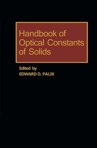 Stock image for Handbook of Optical Constants of Solids for sale by Revaluation Books