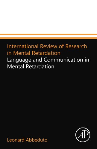Stock image for International Review of Research in Mental Retardation: Language and Communication in Mental Retardation for sale by Revaluation Books