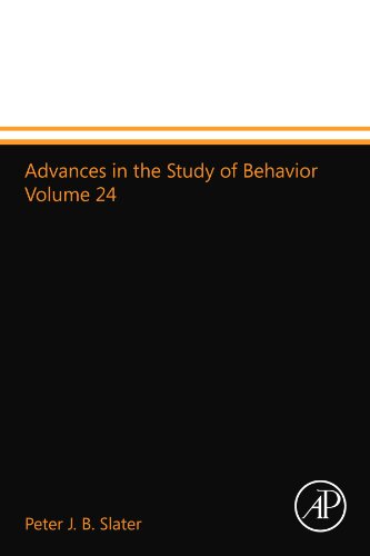 Imagen de archivo de Advances in the Study of Behavior Volume 24 a la venta por Revaluation Books