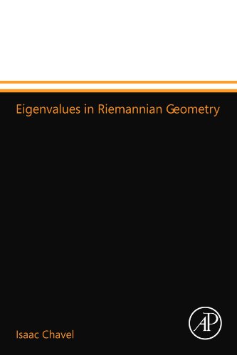 Imagen de archivo de Eigenvalues in Riemannian Geometry a la venta por Books Unplugged