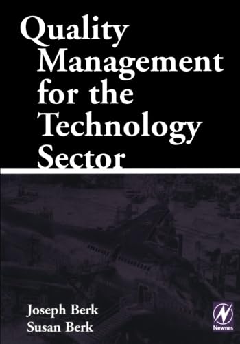 Imagen de archivo de Quality Management for the Technology Sector a la venta por Revaluation Books