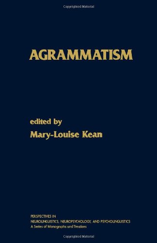 Stock image for Agrammatism for sale by Anybook.com