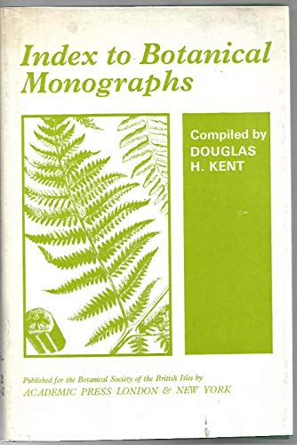 Beispielbild fr Index to Botanical Monographs zum Verkauf von Cambridge Rare Books