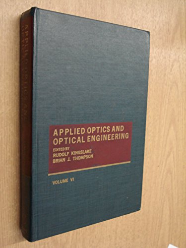 Stock image for Applied Optics & Optical Engineering for sale by ThriftBooks-Atlanta