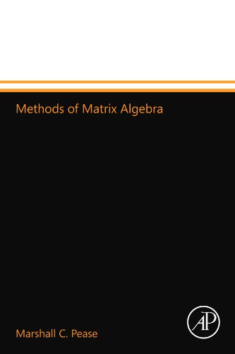 9780124110830: Methods of Matrix Algebra