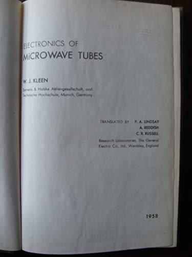 9780124125506: Electronics of Microwave Tubes