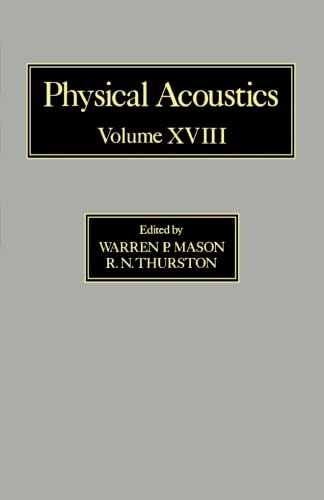 Stock image for Physical Acoustics V18: Principles and Methods for sale by Revaluation Books