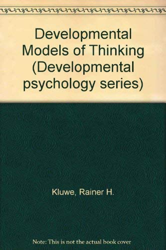 Imagen de archivo de Developmental Models of Thinking a la venta por NEPO UG