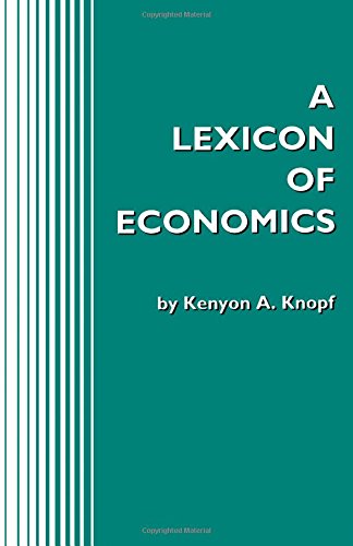 A Lexicon of Economics