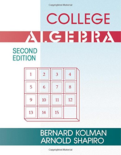 9780124178977: College algebra