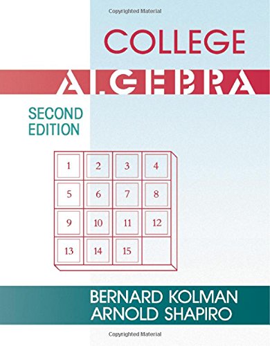 9780124178977: Title: College algebra