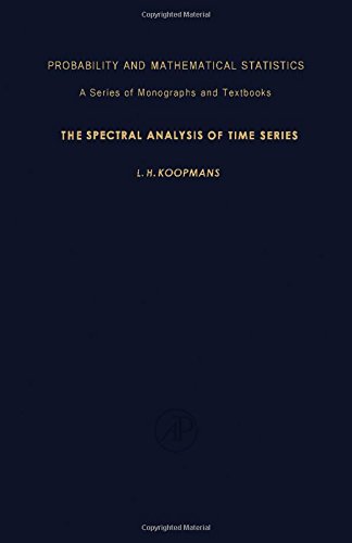 9780124192508: The Spectral Analysis of Time Series (Probability & Mathematical Statistics Monograph)
