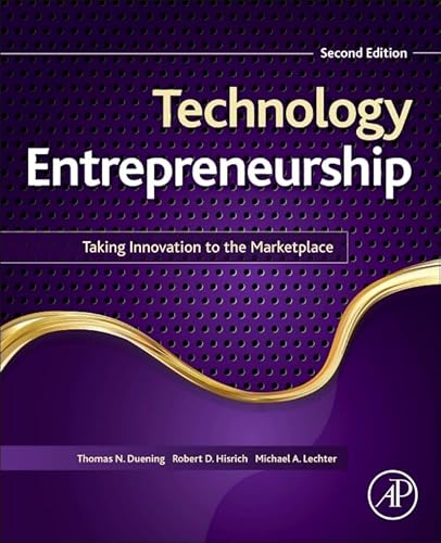 Imagen de archivo de Technology Entrepreneurship : Taking Innovation to the Marketplace a la venta por Better World Books