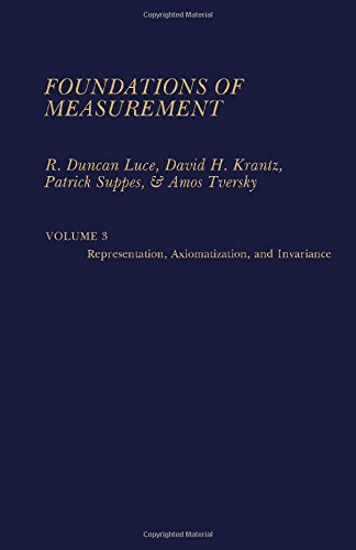 9780124254039: Foundations of Measurement: Volume 3: v.3