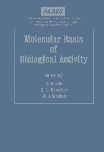 9780124313033: Molecular Basis of Biological Activity
