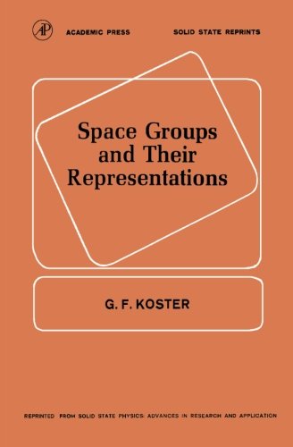 Imagen de archivo de Space Groups and Their Representations a la venta por Revaluation Books