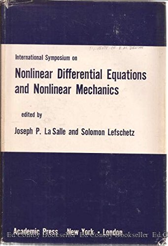 Imagen de archivo de International Symposium on Nonlinear Differential Equations and Nonlinear Mechanics; [Proceedings] a la venta por Ammareal
