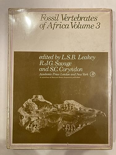 Imagen de archivo de Leakey,Savage,"Fossil Verterbrates of Africa" Volume 3 a la venta por Neatstuff