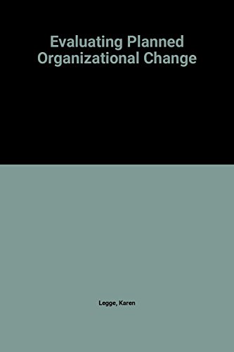 Imagen de archivo de Evaluating Planned Organizational Change a la venta por Better World Books