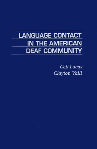Beispielbild fr Language Contact in the American Deaf Community zum Verkauf von HPB-Red